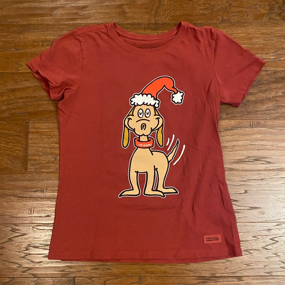 NWOT Life Is Good Red Graphic Tee Size XS